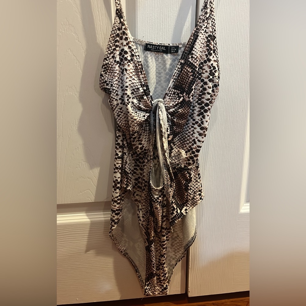 Nasty Gal snakeskin bodysuit